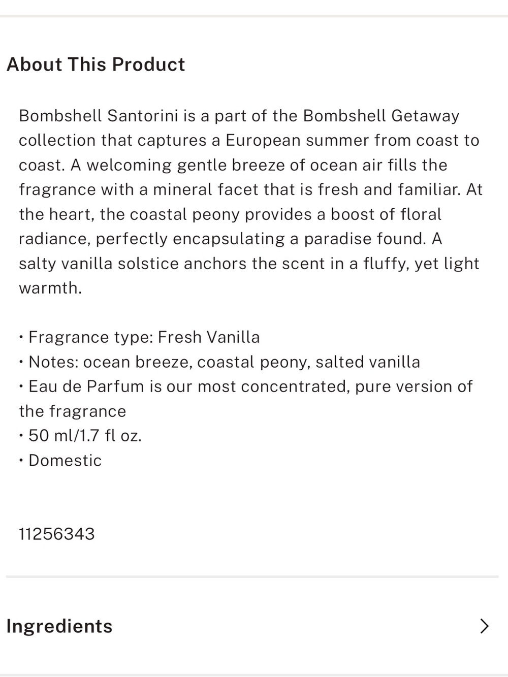 VS BOMBSHELL SANTORINI 1.7 oz NIB - Picture 5 of 6